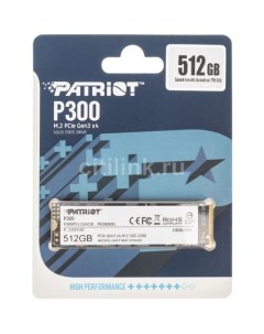 SSD накопитель P300 P300P512GM28 512ГБ M 2 2280 PCIe 3 0 x4 NVMe M 2 Patriòt