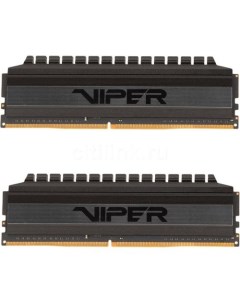 Оперативная память Viper 4 Blackout PVB416G400C9K DDR4 2x 8ГБ 4000МГц DIMM Ret Patriòt
