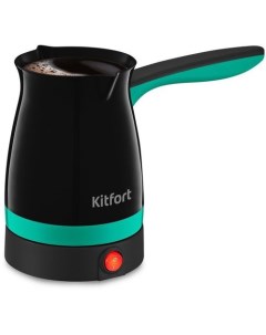 Кофеварка КТ 7183 2 электрическая турка черный зеленый Kitfort