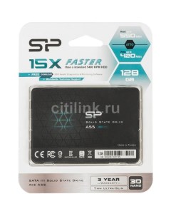 SSD накопитель Ace A55 SP128GBSS3A55S25 128ГБ 2 5 SATA III SATA Silicon power