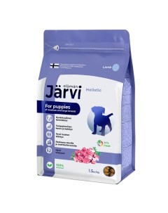 Сухой полнорационный корм для щенков средних и крупных пород Ягненок 1 5 кг Jarvi