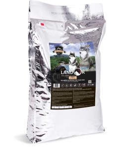 Adult Dog сухой корм для взрослых собак всех пород Рыба и рис 15 кг Landor
