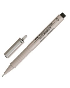 Капиллярная ручка Ecco Pigment 0 5 мм черная Faber-castell