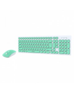 Комплект мыши и клавиатуры ONE SBC 250288AG WG бело зеленый Smartbuy