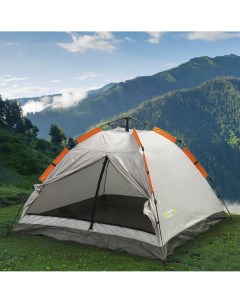 Палатка 3 местная 200х200х130 см 1 слой 1 комн с москитной сеткой GJH021 3 Green days