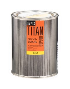Грунт эмаль Титан быстросохнущая матовая желтая RAL 1023 2 7 кг Ореол