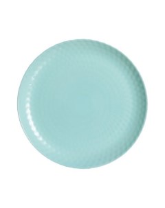Тарелка обеденная стеклокерамика 25 см круглая Pampille Turquoise Q4649 бирюзовая Luminarc