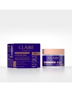 Крем для лица Collagen Active Pro ночной антивозрастной 45 для всех типов кожи 50 мл Claire cosmetics
