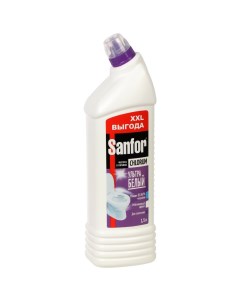 Чистящее средство для сантехники Ультра белый гель 1 5 л Sanfor