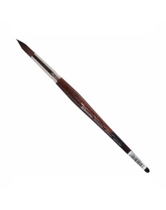Кисть синтетика 10 круглая Versatil 1540 короткая ручка коричневая Escoda