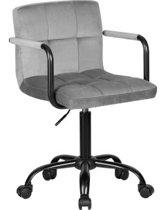 Офисное кресло для персонала TERRY BLACK серый велюр MJ9 75 Dobrin