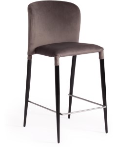 Барный стул ALVOR Ткань Металл Серый Черный Tetchair