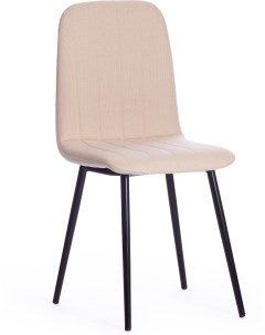Обеденный стул ARC Ткань Металл Бежевый Черный Tetchair