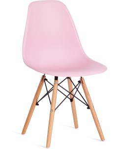 Обеденный стул CINDY Дерево бук Металл Пластик Розовый Tetchair