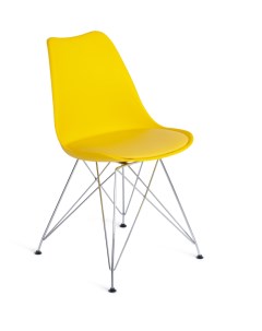Обеденный стул TULIP Металл Пластик Желтый Tetchair