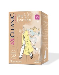 Прокладки Pure Cotton Дневные 10шт Cleanic