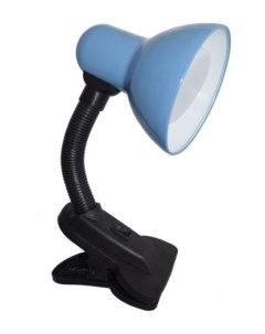 Светильник настольный на прищепке base GX53 без ламп с вилкой и выключателем синий APC53QEAY Ecola