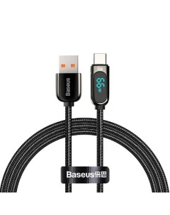 Кабель USB USB Type C 3A быстрая зарядка 1м черный Display 6932172600563 Baseus