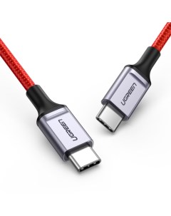 Кабель USB Type C USB Type C экранированный 3A быстрая зарядка 1м красный US294 60186 Ugreen