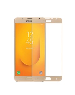 Защитное стекло на Samsung Galaxy J7 Duo Silk Screen 2 5D золотой X-case
