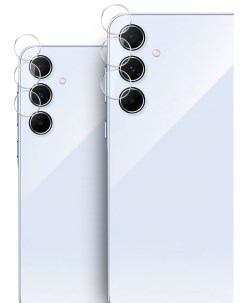 Защитное стекло на камеру Samsung Galaxy A55 гибридное прозрачное Brozo