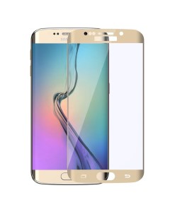 Защитное стекло на Samsung G920F Galaxy S6 3D с загибом золотой X-case