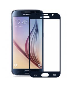 Защитное стекло на Samsung G920F Galaxy S6 3D с загибом черный X-case