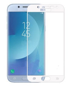 Защитное стекло на Samsung J330FN Galaxy J3 2017 3D Fiber белый X-case