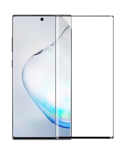 Защитное стекло на Samsung Galaxy Note 10 Полный клей черное X-case