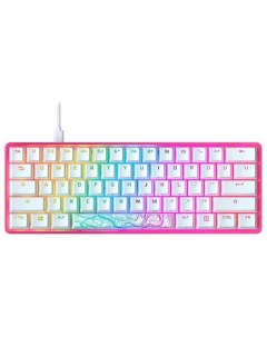 Проводная игровая клавиатура Alloy Origins 60 White Pink 572Y6AA ACB Hyperx