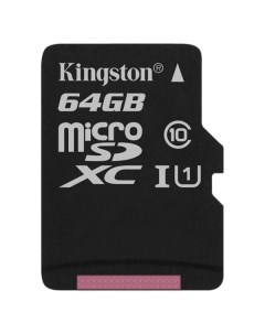 Карта памяти Micro SDHC SDC10G2 64GB Kingston