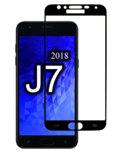 Защитное стекло на Samsung j737F Galaxy J7 2018 Silk Screen 2 5D черный X-case