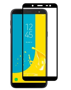 Защитное стекло на Samsung J600 Galaxy J6 2018 9D черный X-case