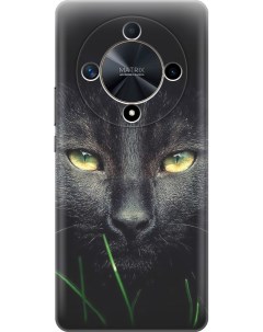 Силиконовый чехол на Honor X9b X50 с принтом Кошка в темноте Gosso cases