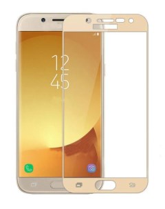 Защитное стекло на Samsung J330FN Galaxy J3 2017 3D золотой X-case