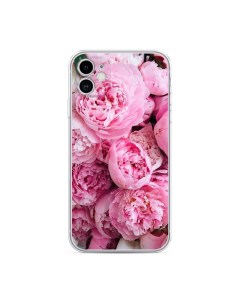 Чехол для Apple iPhone 11 Розовые пионы Case place