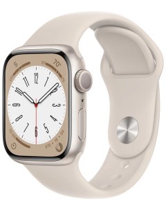 Умные часы Watch Series 8 41mm Starlight Apple