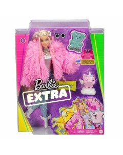 Кукла Barbie Extra N3 в розовой шубе GRN28 JA11 G1 19A Mattel barbie