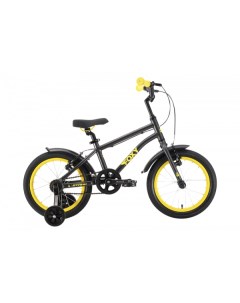 Детский велосипед Foxy 16 Boy 2024 черный желтый Stark