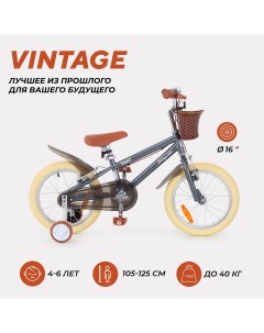 Велосипед двухколесный детский Vintage серый Rant