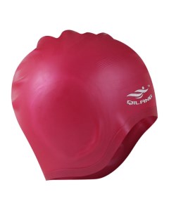 Шапочка для плавания силиконовая анатомическая бордовый Sportex
