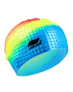 Шапочка для плавания силиконовая Bubble Cap мультиколор Sportex