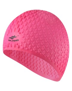Шапочка для плавания силиконовая Bubble Cap розовый Sportex