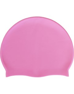 Шапочка для плавания силиконовая Взрослая розовый Sportex