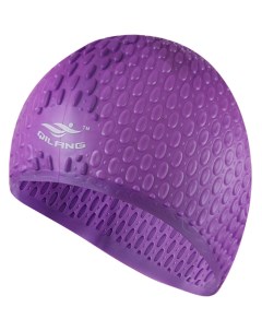 Шапочка для плавания силиконовая Bubble Cap фиолетовый Sportex