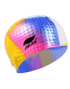 Шапочка для плавания силиконовая Bubble Cap мультиколор Sportex