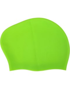 Шапочка для плавания силиконовая для длинных волос Big Hair Взрослая зеленый Sportex