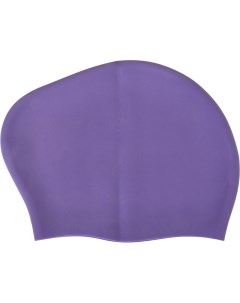Шапочка для плавания силиконовая для длинных волос Big Hair Взрослая фиолетовый Sportex