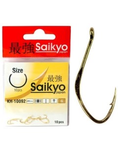 Крючки для рыбалки KH 10092 G Gold 20 2 10 10 Saikyo