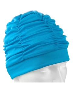 Шапочка для плавания текстильная голубой Sportex
